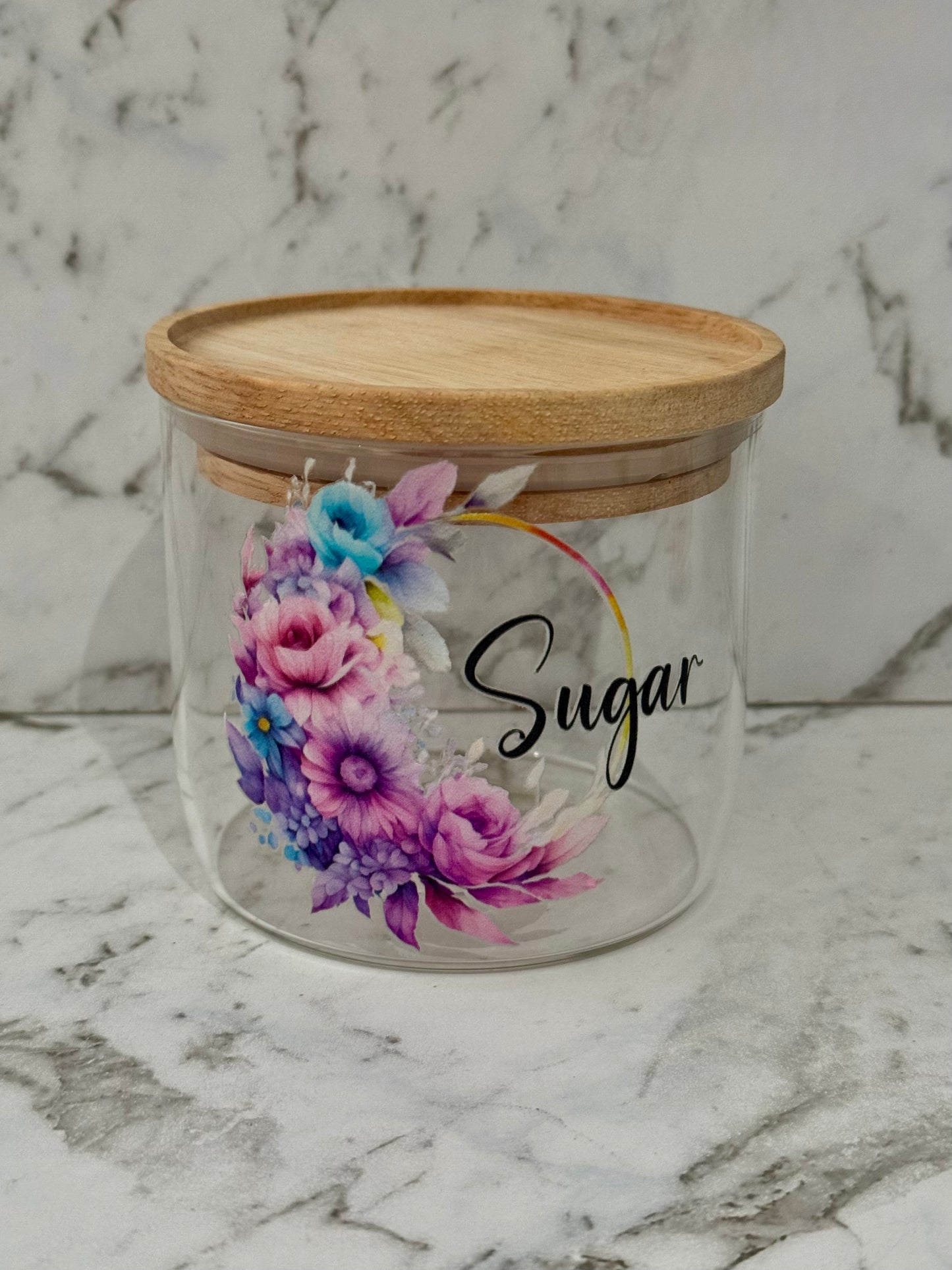 Pastel Flower Canister Set