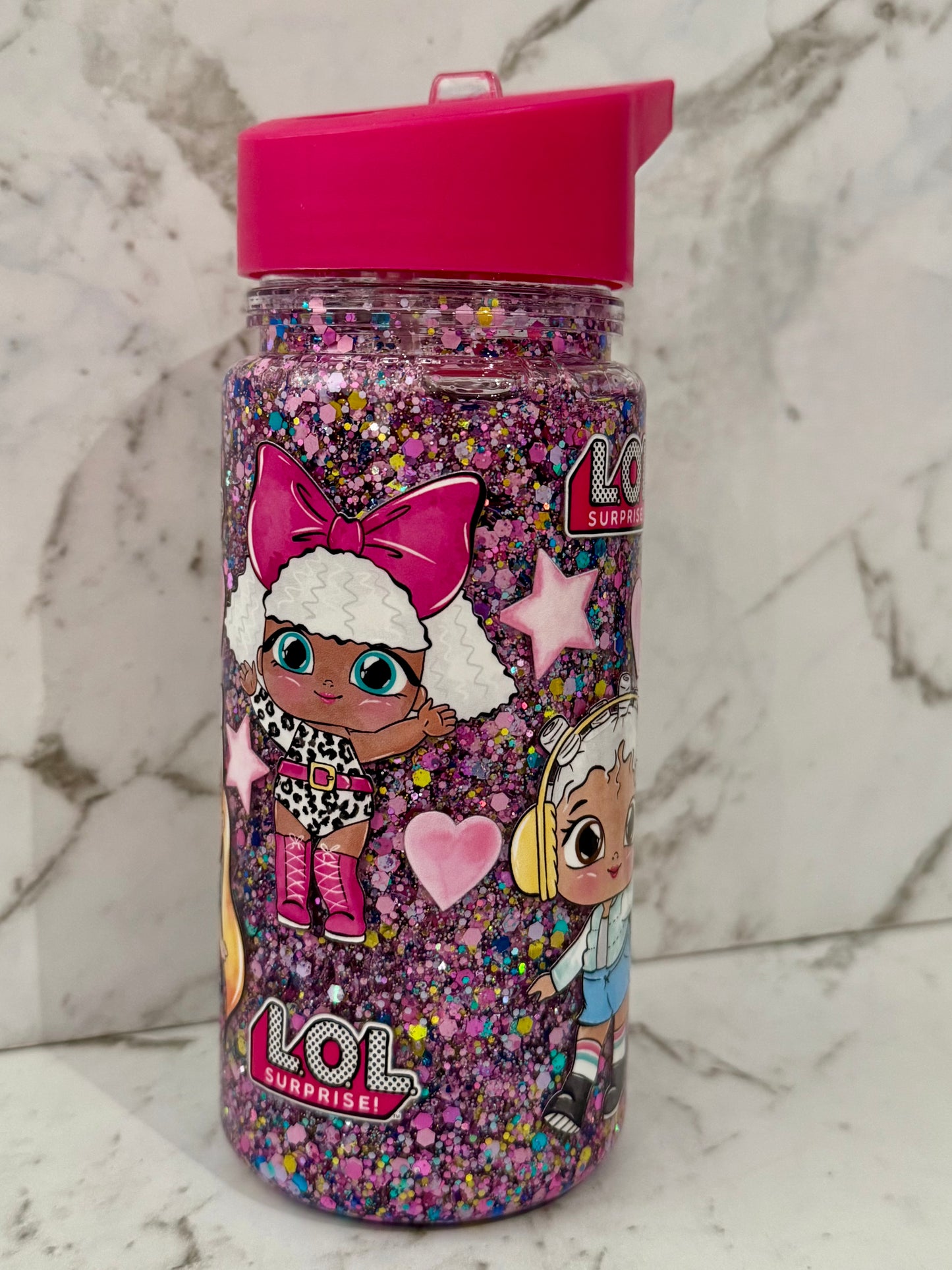 LOL Doll Snow Globe Drink Bottle