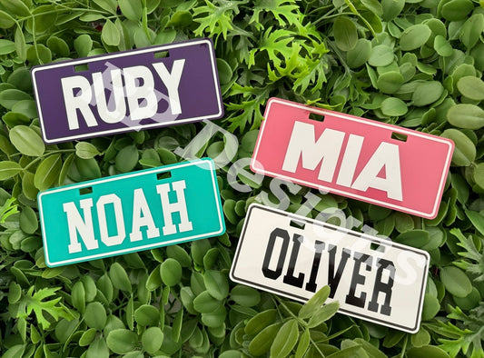 Personalised Children’s Number Plates