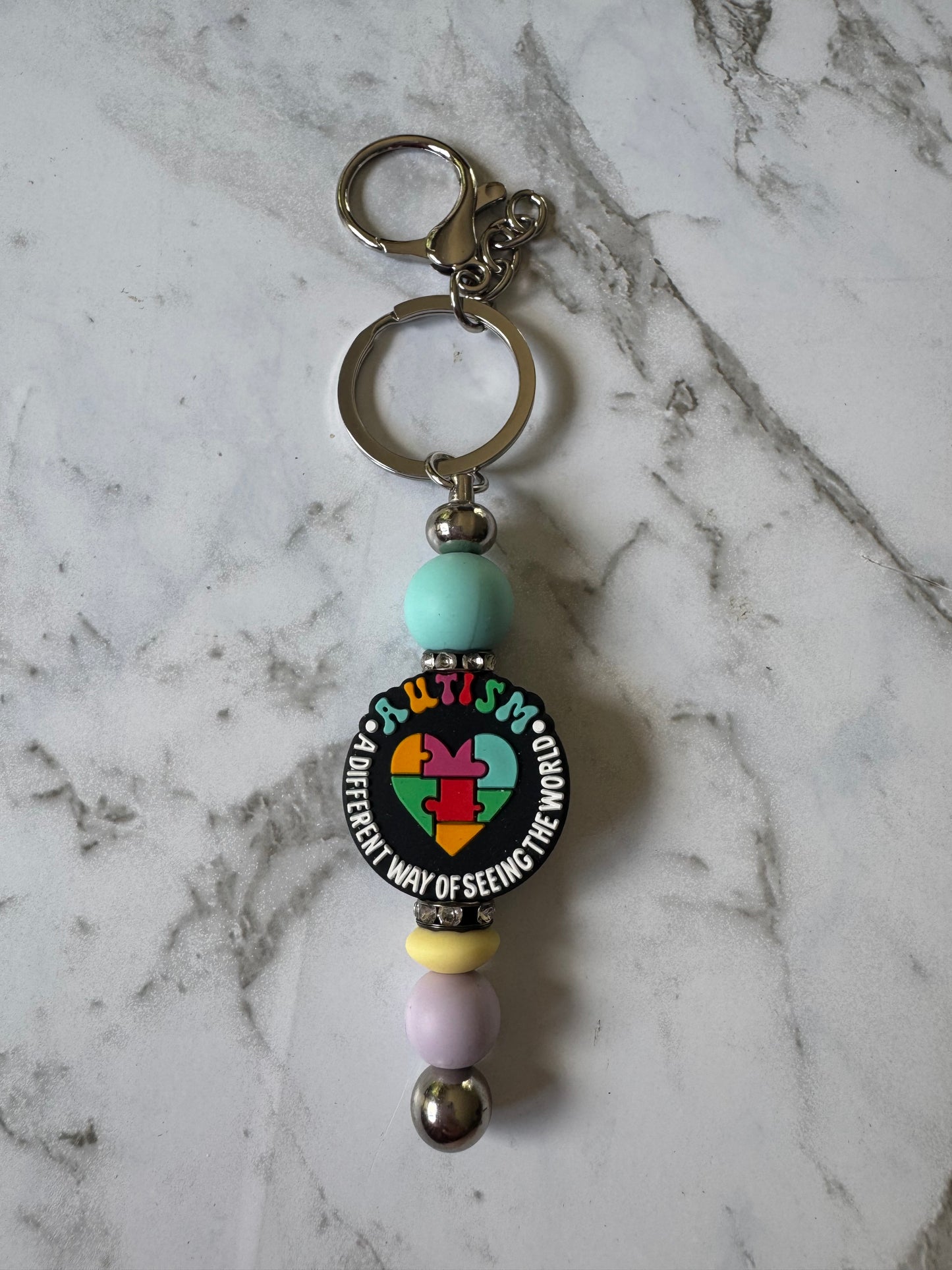 Autism Awareness Keyring
