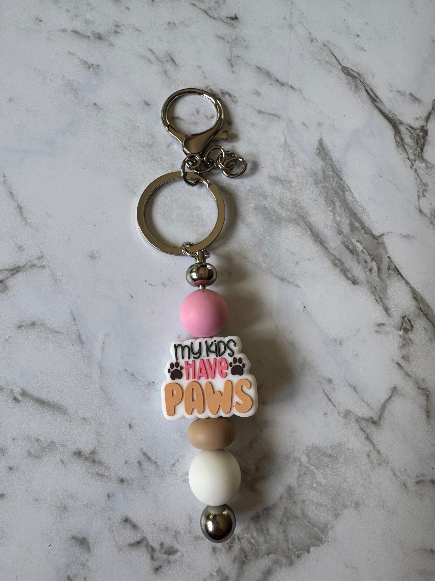 My Kids Have Paws Keyring