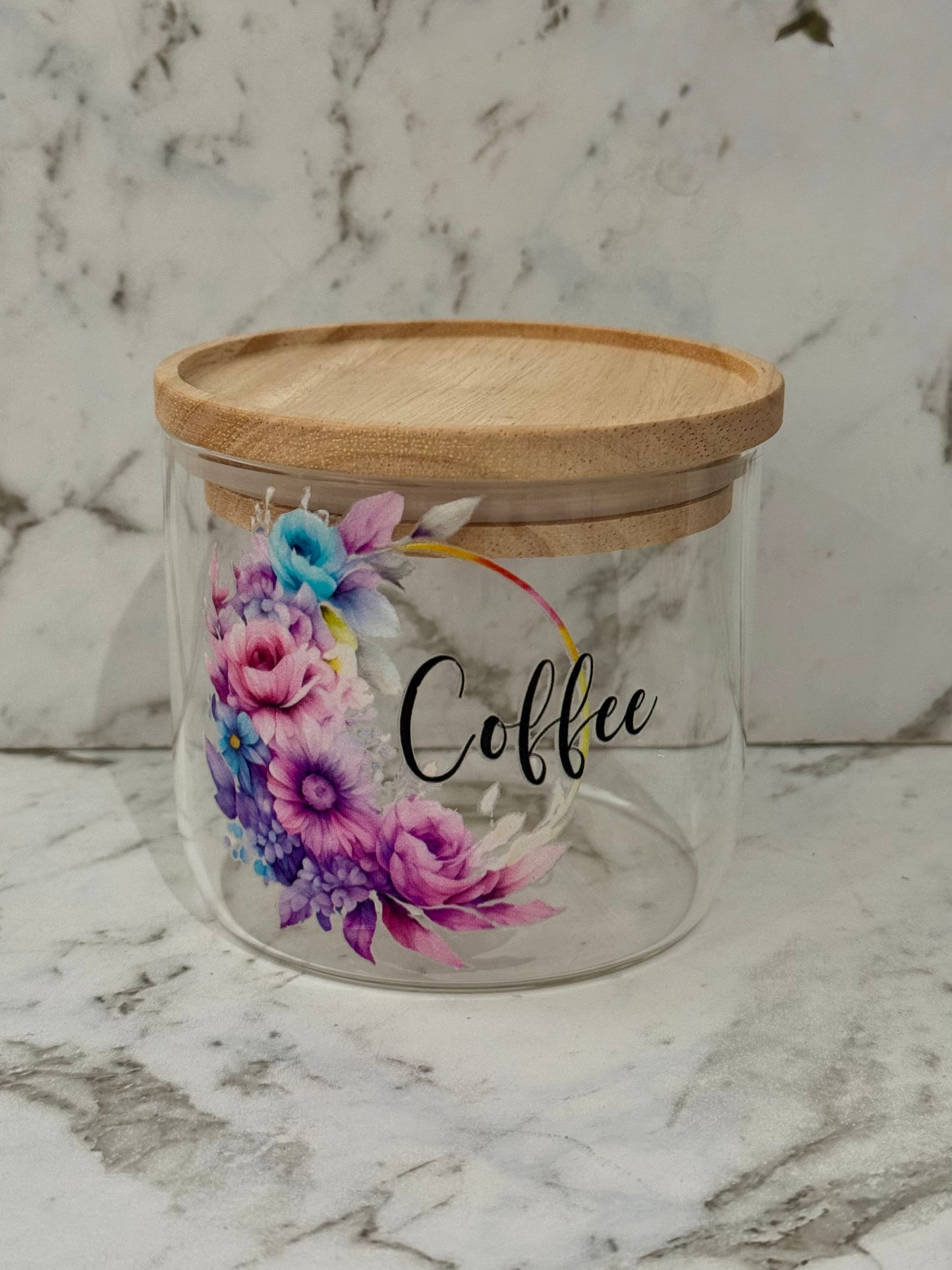 Pastel Flower Canister Set