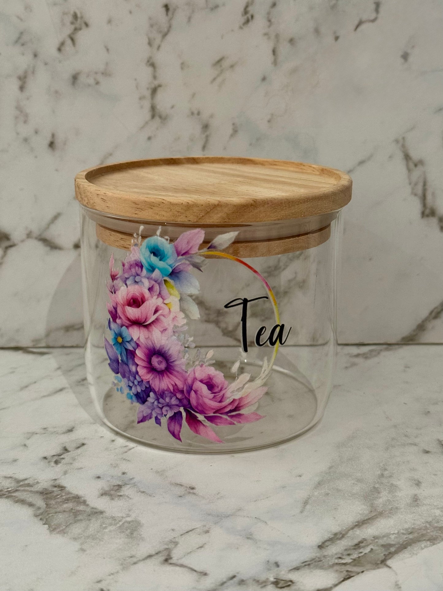 Pastel Flower Canister Set