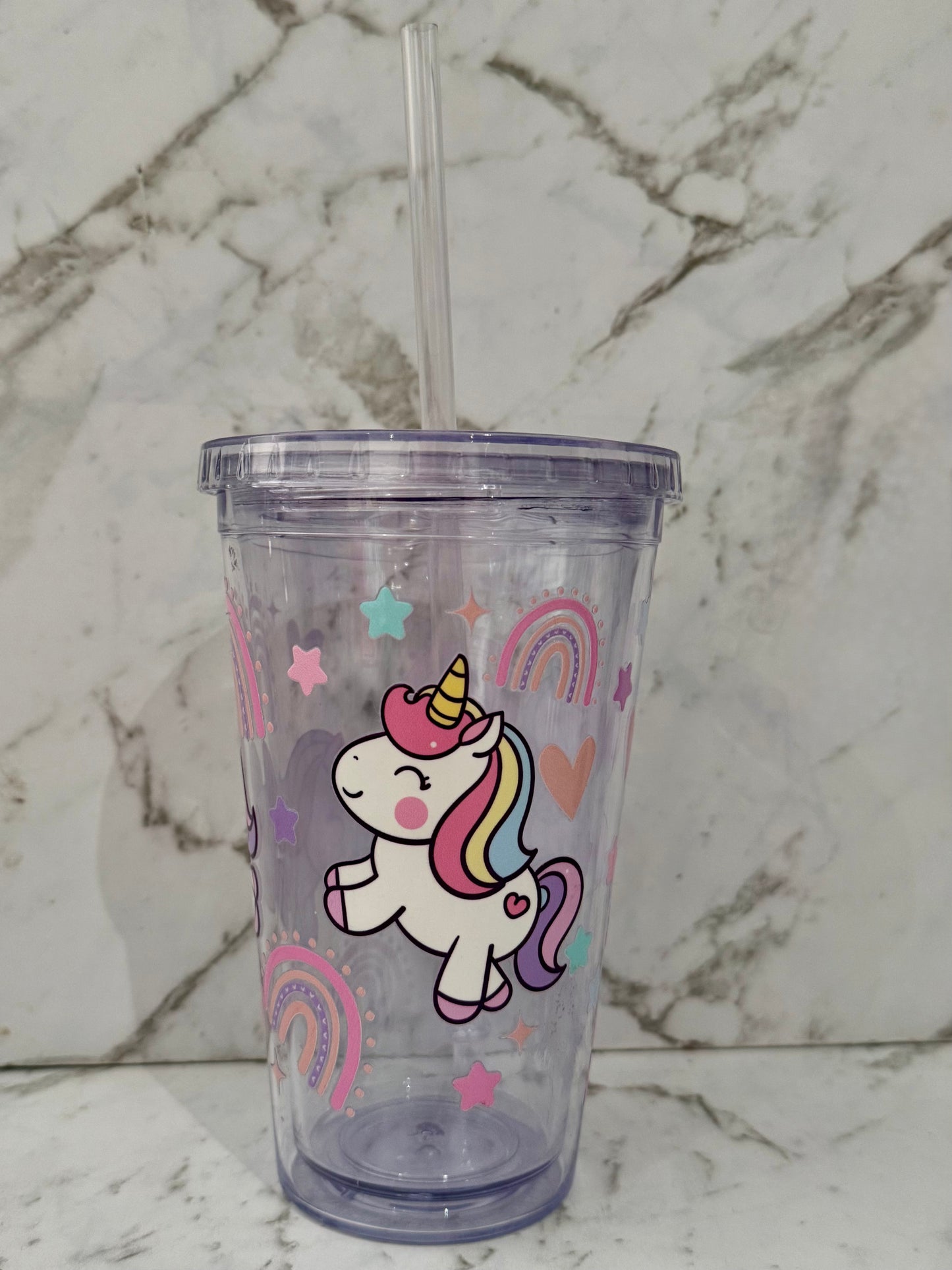 Unicorn Acrylic Tumbler