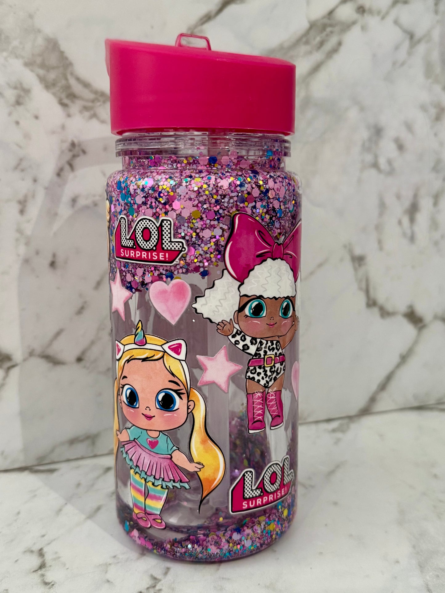 LOL Doll Snow Globe Drink Bottle