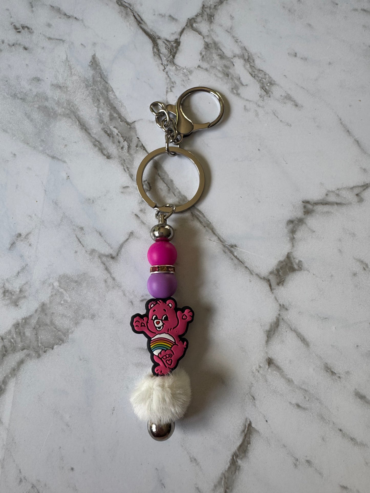 Rainbow Bear Keyring