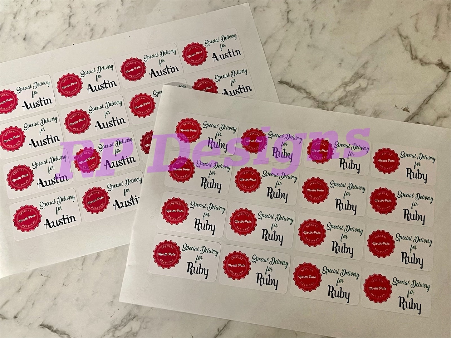 Santa Sticker Labels