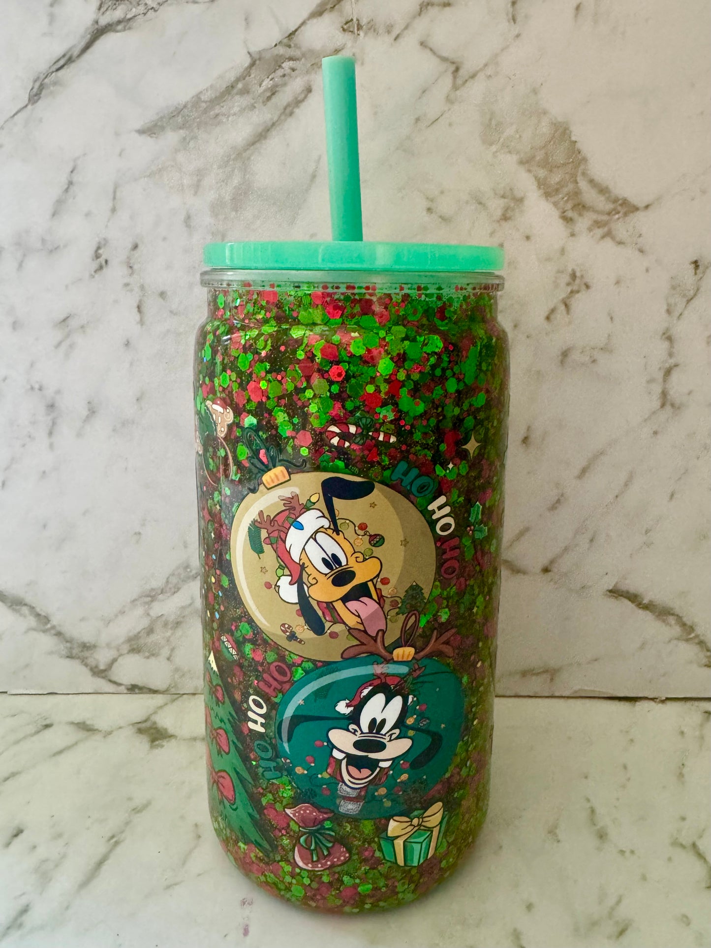 Mouse print Christmas Tumbler