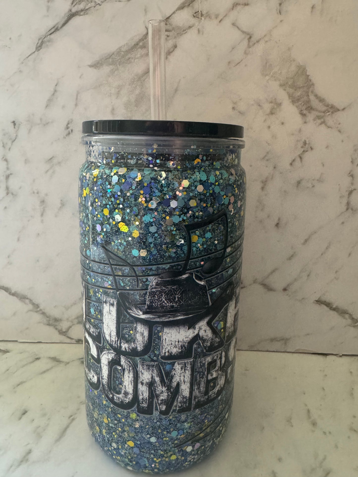 Luke Combs Snow Globe Tumbler