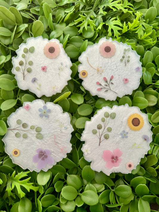 Set of 4 Flower Coasters