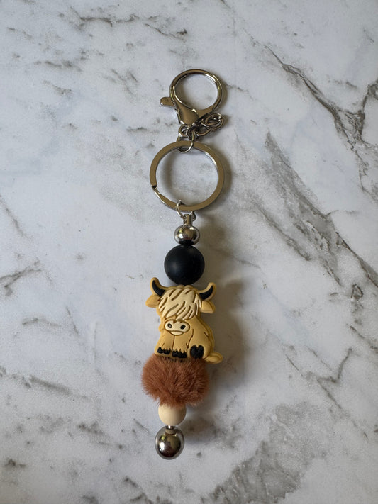 Highland Cow Keyring