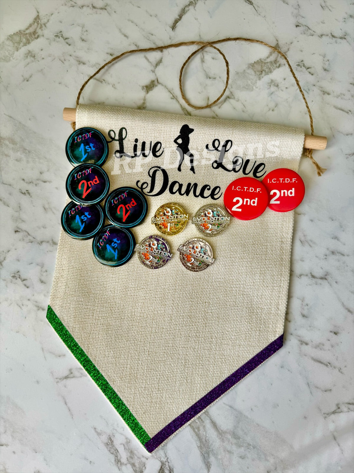 Dance Pin Flags