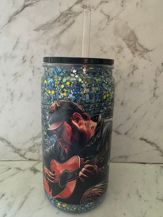 Luke Combs Snow Globe Tumbler