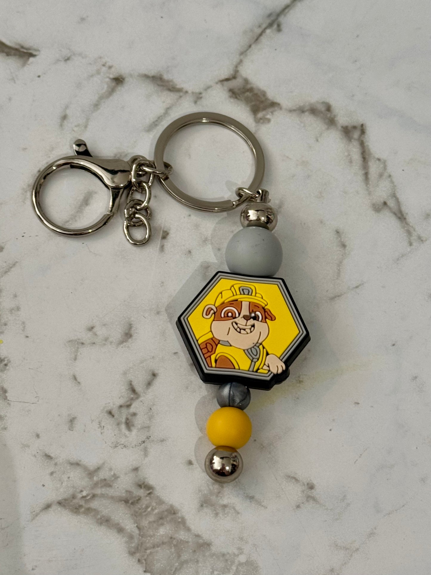Digger Pup Keyring