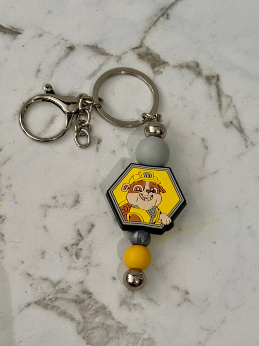 Digger Pup Keyring