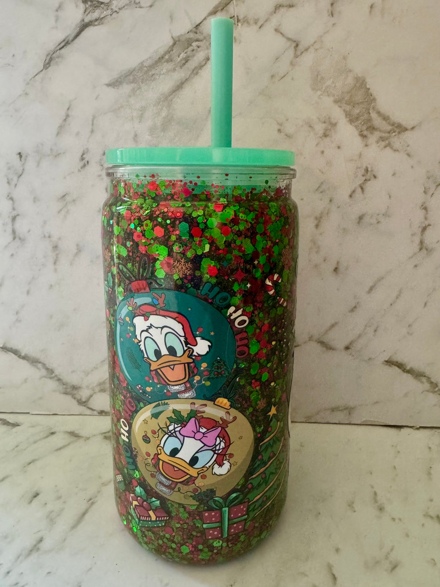 Mouse print Christmas Tumbler