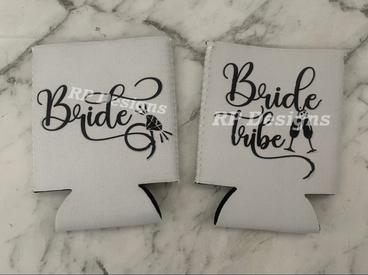 Bridal party stubby coolers