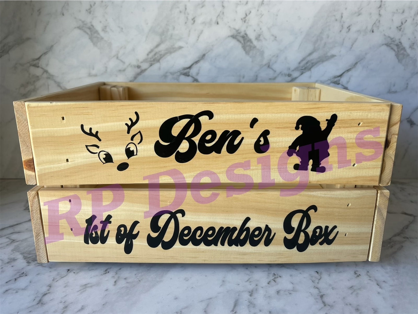 Wooden Christmas crates