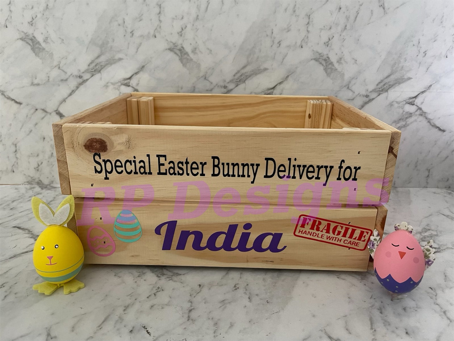 Wooden Easter Crate