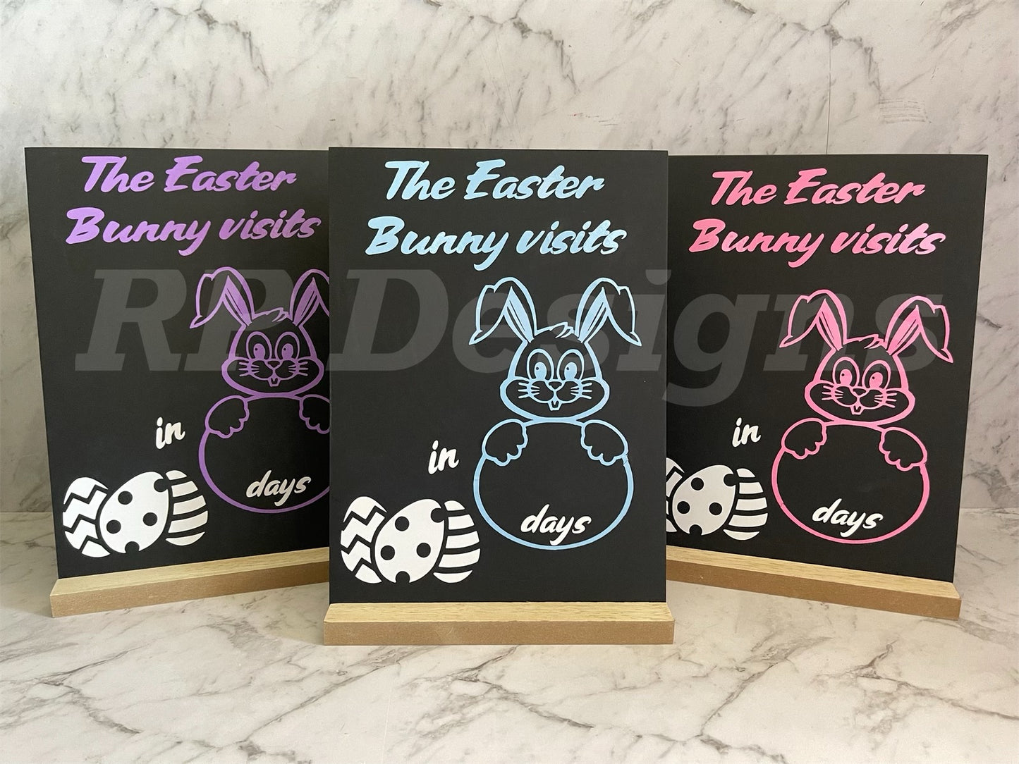 Easter countdown chalkboards