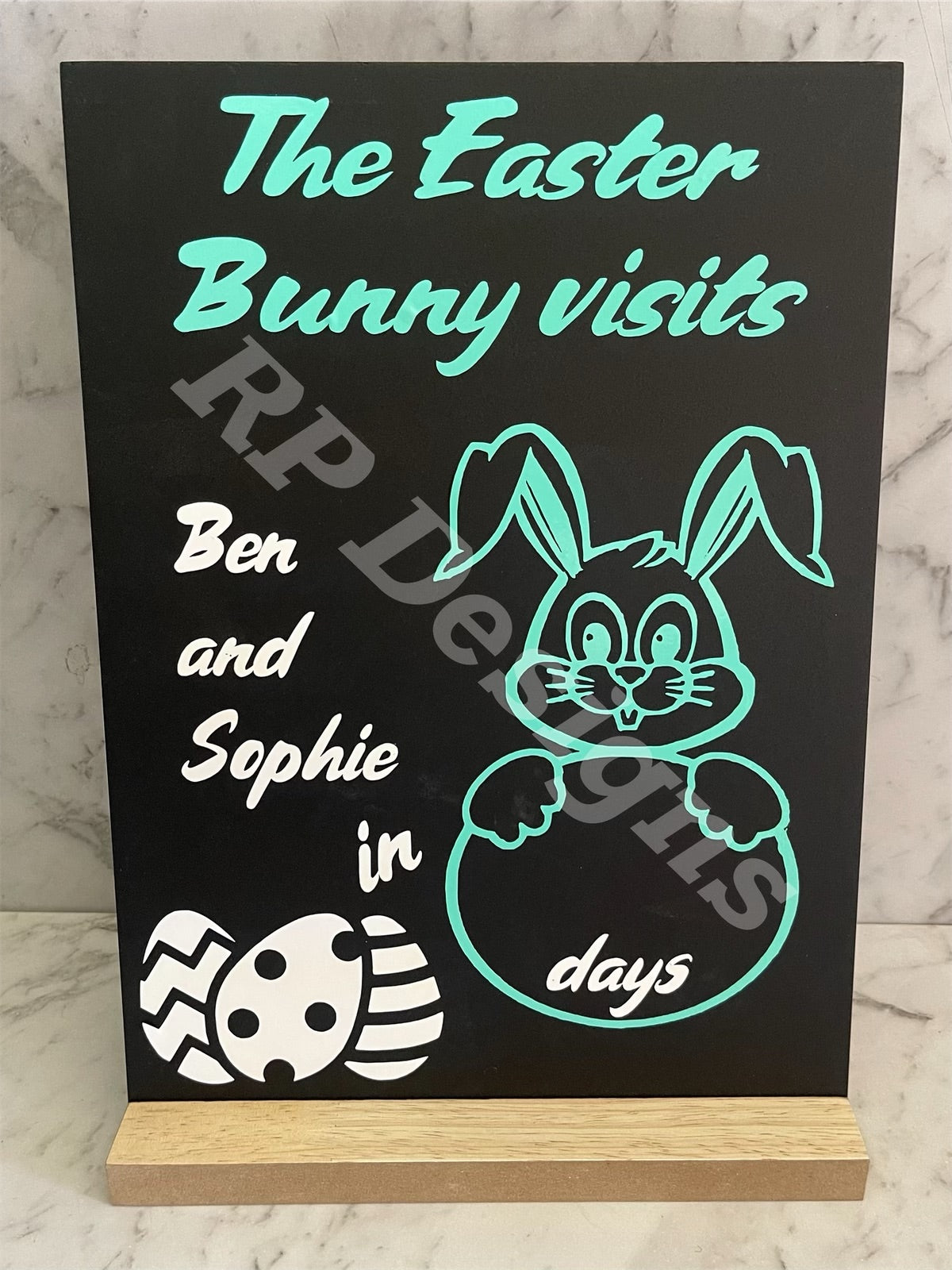 Easter countdown chalkboards