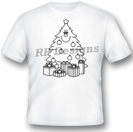 Christmas Colouring In T-Shirts