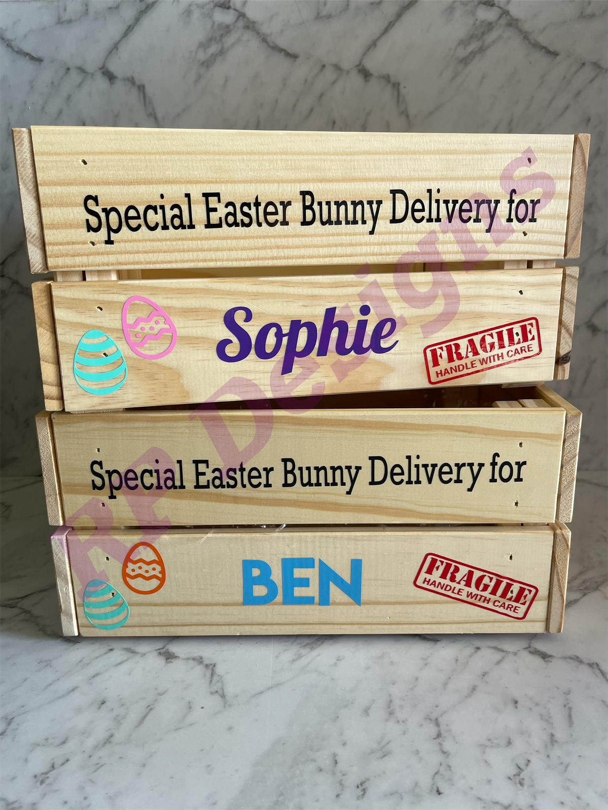 Wooden Easter Crate