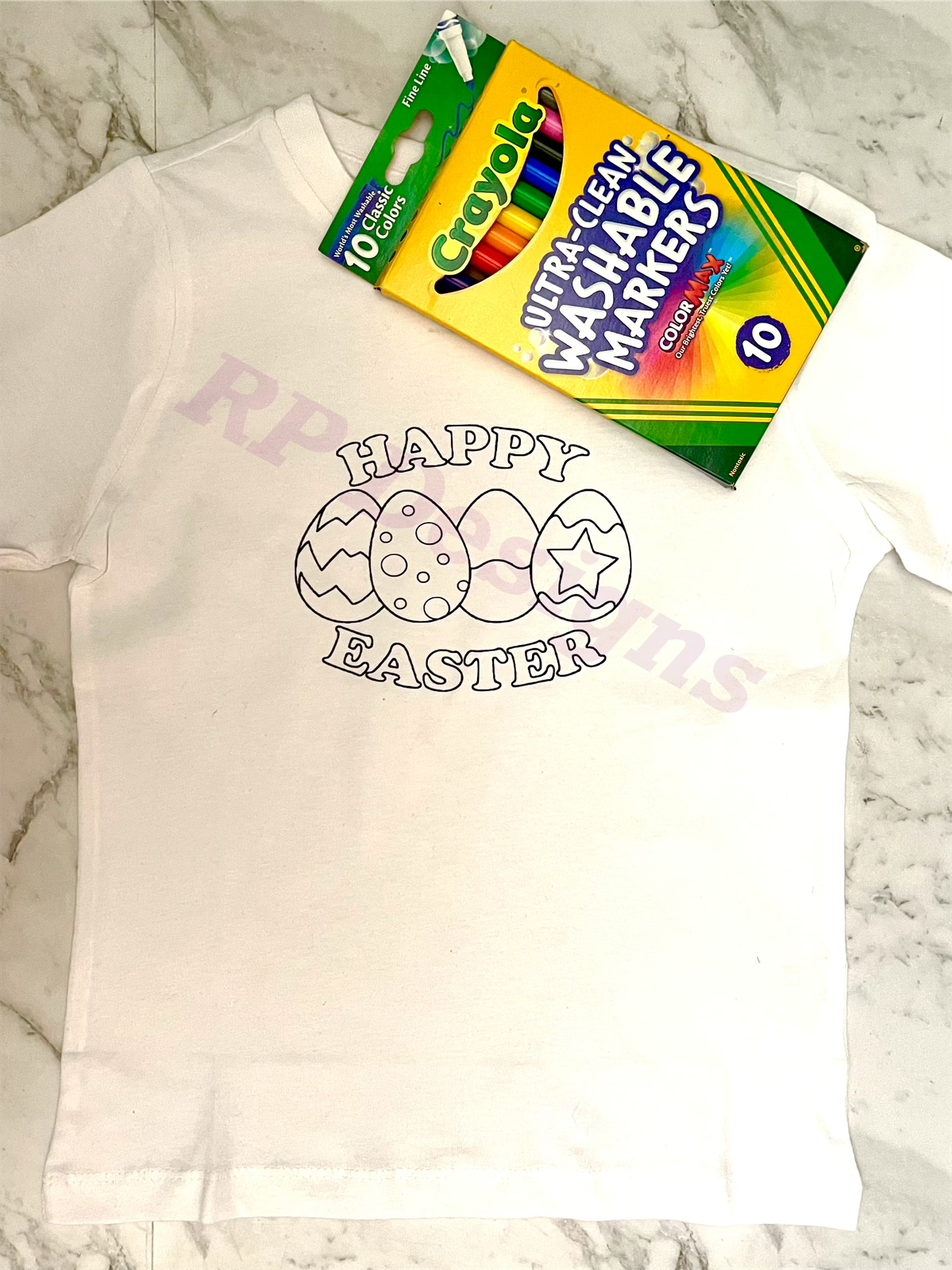 Easter Colouring in Shirts