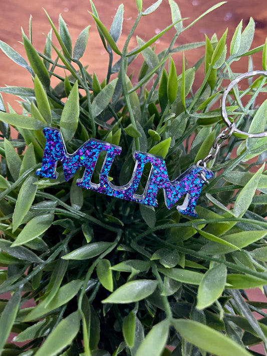 Mum Keyring TITANIUM