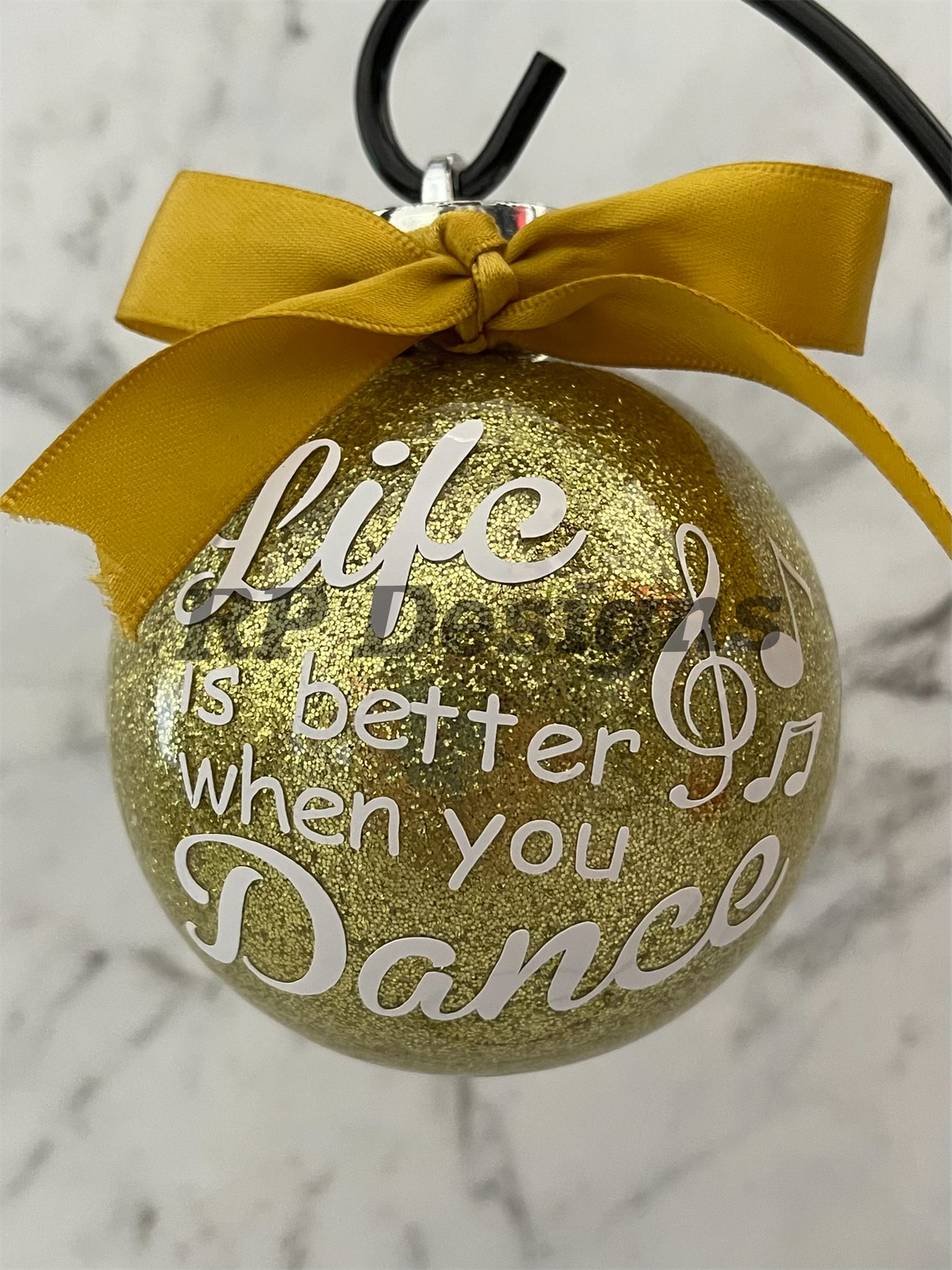 Dance Glitter Christmas Bauble