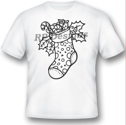 Christmas Colouring In T-Shirts