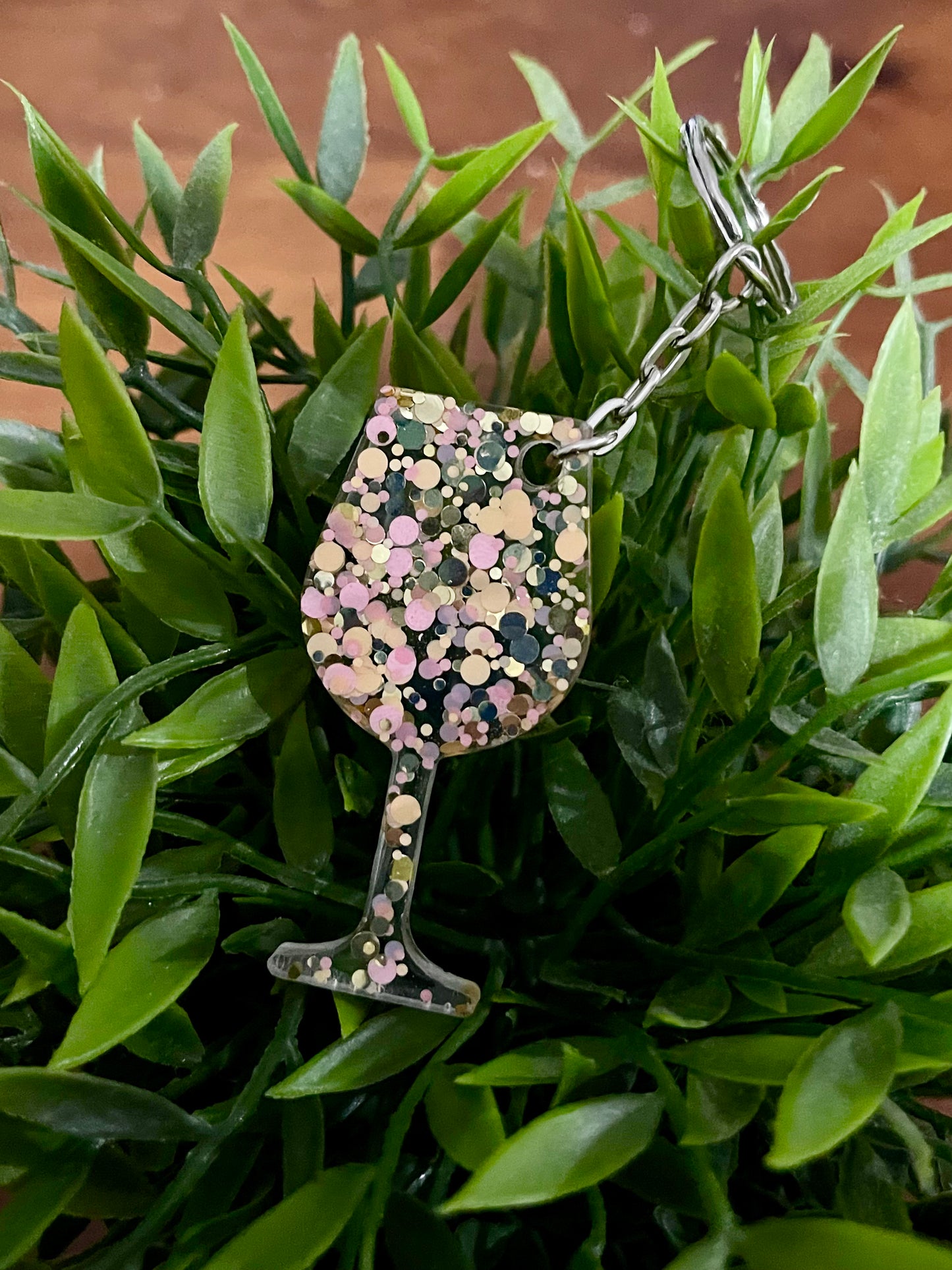 Wine Glass Keyring SWEET DREAMS