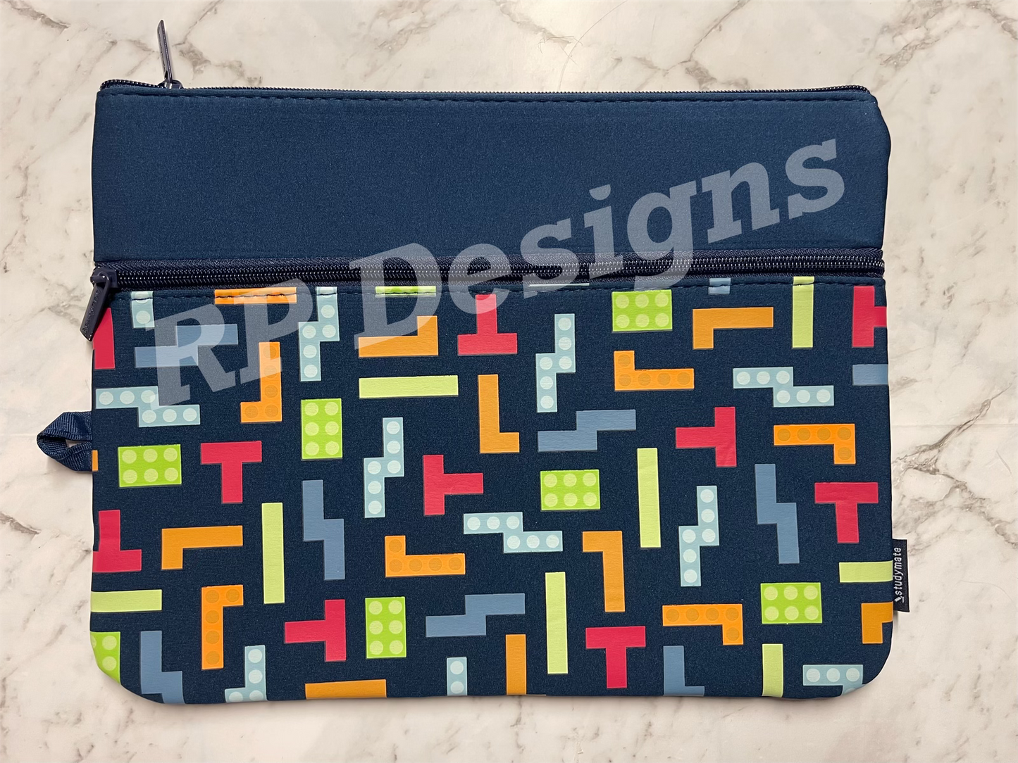 Large 2 Zip Pencil Case