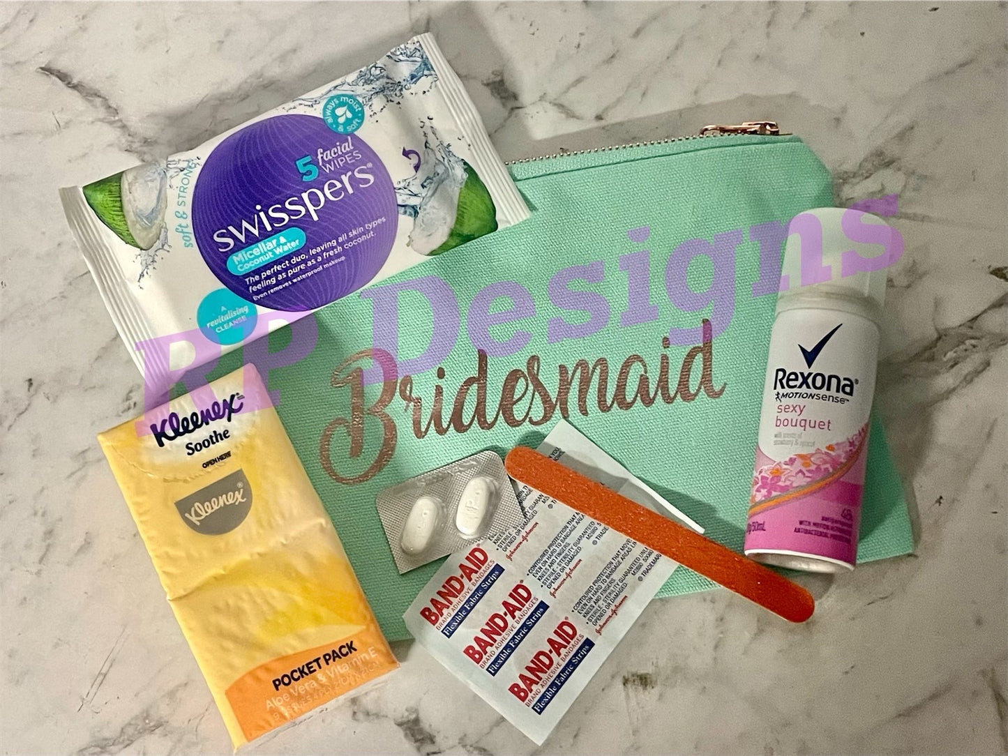 Bridal party survival kits