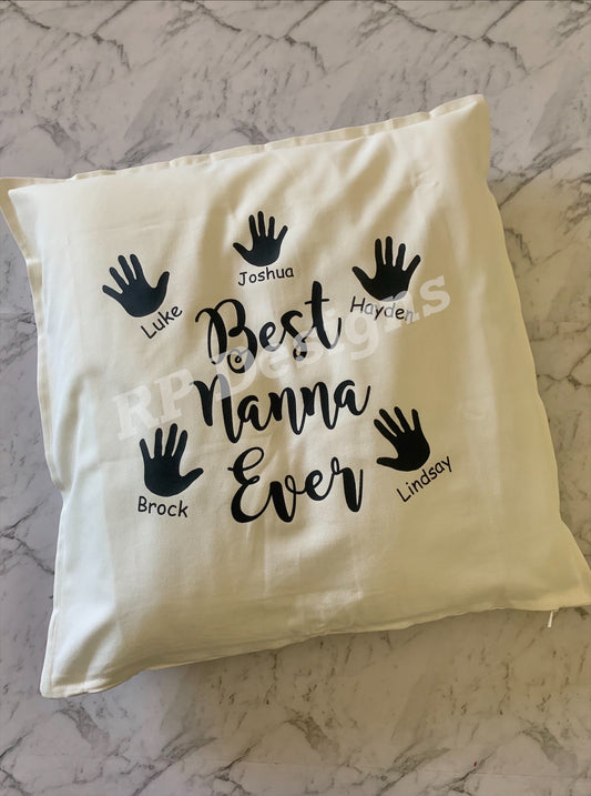 Nana and her Grandchildren cushion