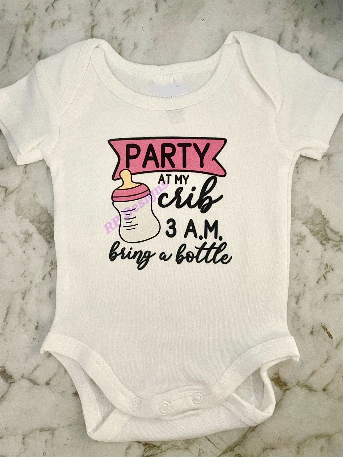 Baby Party in Crib Onesie