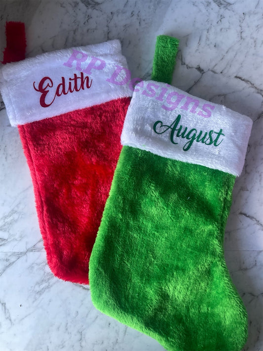 Plush Christmas Stocking